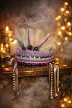 Carnaval Haarband met veren, Ophalen of Verzenden, Nieuw, Maat 38/40 (M), Carnaval