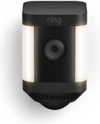 te koop Ring Spotlight Camera met 2 baterijen en zonnepaneel, Audio, Tv en Foto, Videobewaking, Ophalen of Verzenden, Zo goed als nieuw