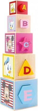 Disney houten stapeltoren Mickey, Donald Duck *NIEUW IN DOOS, Kinderen en Baby's, Speelgoed | Houten speelgoed, Ophalen of Verzenden