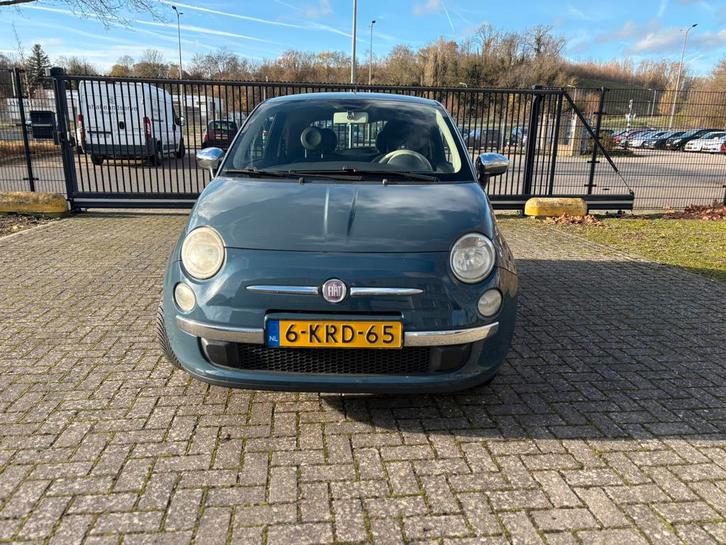 Fiat 500 1.2 C 2008 Blauw. Apk. 03-12-2026, Auto's, Fiat, Particulier, Benzine, B, Hatchback, Handgeschakeld, Geïmporteerd, Blauw