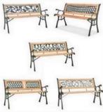 Tuinbank zitbank met diamant- of roosmotief GRATIS BEZORGD!, Verzenden, Nieuw, Metaal