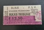 Voetbal entree ticket Ajax PSV Knvb beker halve finale 1974, Ophalen of Verzenden, Gebruikt, Ajax, Overige typen