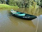 Stalen punter met electromotor, Watersport en Boten, Ophalen, Gebruikt, Staal, Met motor
