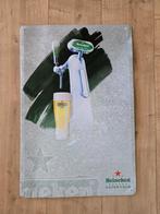 metalen Heineken reclamebord, Ophalen of Verzenden, Gebruikt, Reclamebord