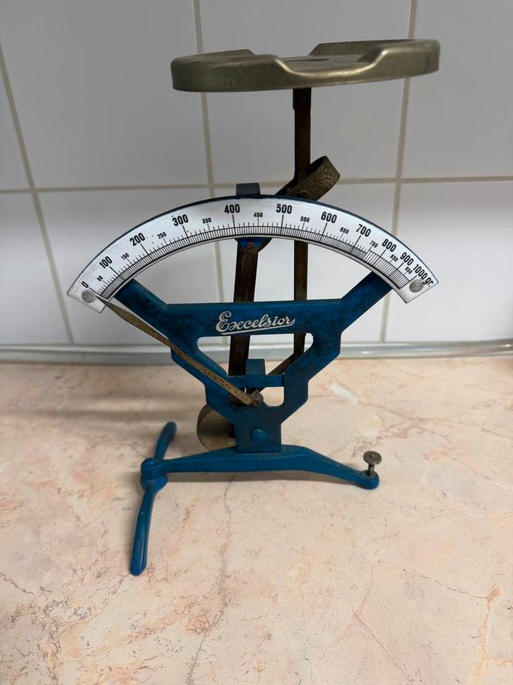 Vintage Excelsior Weegschaal, Antiek en Kunst, Antiek | Gereedschap en Instrumenten, Ophalen of Verzenden
