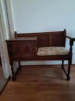 Vintage telefoonbankje / halbankje – hout – jaren 30/40, Ophalen, Gebruikt