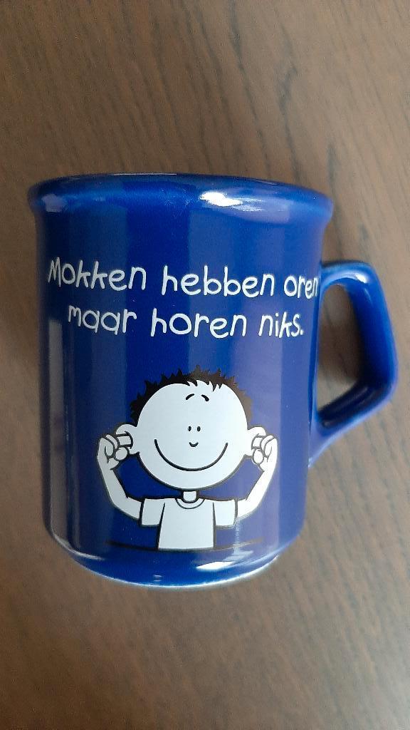 Grappige blauwe mok, Ophalen, Nieuw, Overige stijlen, Kop(pen) en/of Schotel(s)