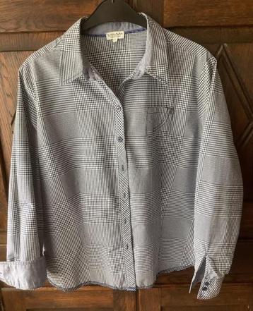 Blauw-wit geruite blouse, bloes lange mouw; L; Gina Laura beschikbaar voor biedingen