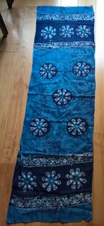 Sjaal batik blauw, Ophalen of Verzenden, Sjaal, Zo goed als nieuw
