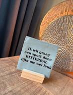 Tegeltje met tekst, Ophalen of Verzenden, Nieuw