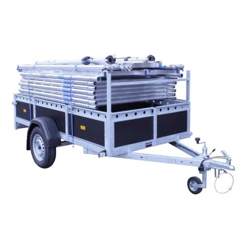 Alumexx Rolsteiger 135 x 250 x 6.2 mtr. wh + bakwagen, Doe-het-zelf en Verbouw, Steigers, Nieuw, Rolsteiger of Kamersteiger, 5 meter of hoger