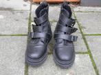 Mexx dames biker boots, maat 40 zo goed als nieuw,, Mexx, Zwart, Lage of Enkellaarzen, Ophalen of Verzenden