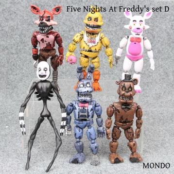SET 6 Five Nights at Freddy's poppetjes figuren figuur games beschikbaar voor biedingen