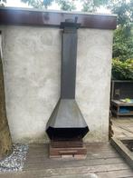 Buitenkachel tuinhaard zwevend design, Ophalen, Gebruikt