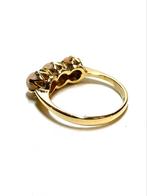 18k gouden ring met koraal, Sieraden, Tassen en Uiterlijk, Ringen, Goud, Goud, Met edelsteen, Ophalen of Verzenden