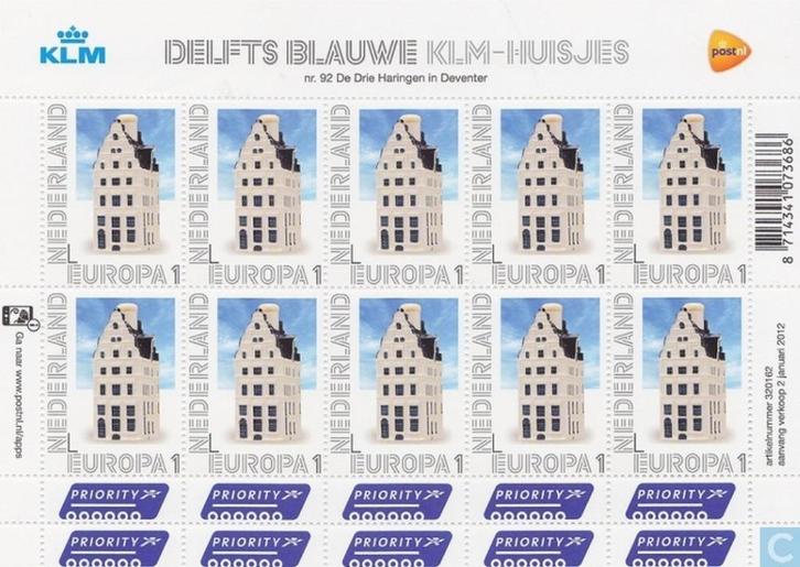 Nederland NVPH nr V2898 postfris KLM Huisjes 2012, Postzegels en Munten, Postzegels | Nederland, Postfris, Na 1940, Verzenden