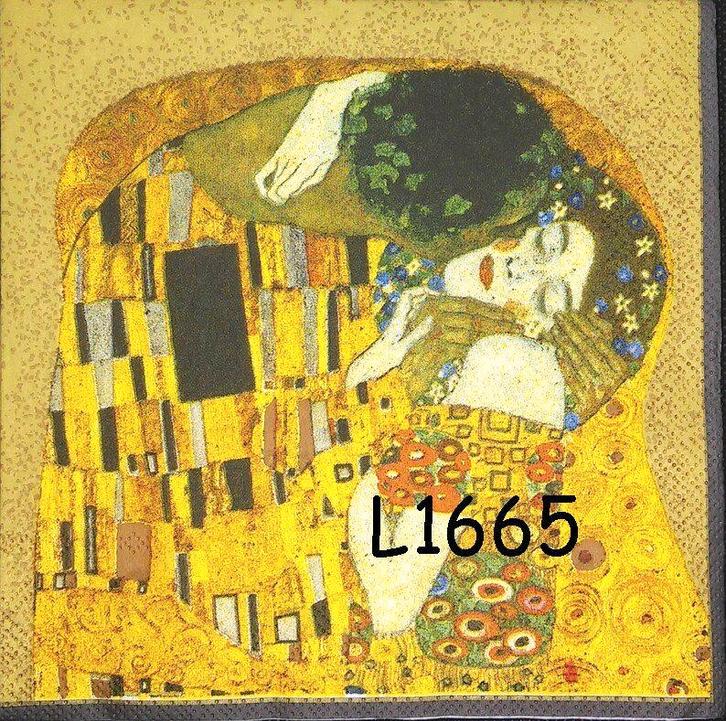 Servetten decoupage/bullet journal – Klimt L1665, Hobby en Vrije tijd, Knutselen, Nieuw, Materiaal, Verzenden