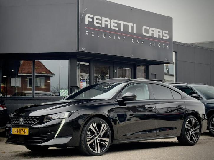 Peugeot 508 1.2 AUT8 GT-Line BLACK-EDITION PANODAK LEDER NAV, Auto's, Peugeot, Te koop, 360° camera, ABS, Adaptive Cruise Control