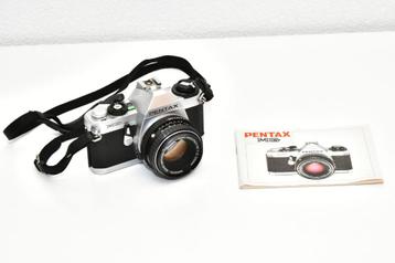 PENTAX MG spiegelreflex 35mm film + 50mm lens + batterijen