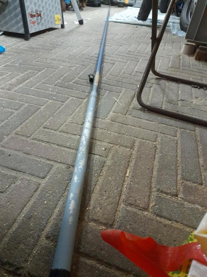 TE KOOP FISHMASTER TELESCOPIC COMPOSIT-CARBON 400/4, Watersport en Boten, Hengelsport | Witvissen, Zo goed als nieuw, Vaste hengel