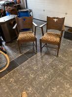 2 cafe stoelen, Huis en Inrichting, Stoelen, Ophalen, Gebruikt, Twee, Hout