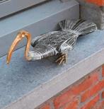 Egyptische Ibis gemaakt van Brons en Marmer - handgesneden -, Antiek en Kunst, Ophalen of Verzenden