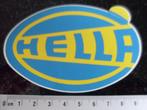 sticker hella logo blauw geel, Verzenden, Zo goed als nieuw, Merk