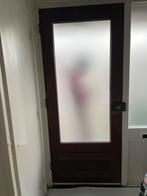 Meranti voordeur, 211 x 87 cm, dubbel glas (HR++), Doe-het-zelf en Verbouw, Ophalen, 200 tot 215 cm, Glas, Buitendeur