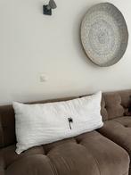 Groot linnen kussen met palmboom van Loft the Store, Ophalen of Verzenden, Zo goed als nieuw, Wit, Rechthoekig