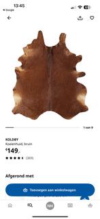 KOLDBY koeienhuid, bruin, Huis en Inrichting, Bruin, 150 tot 200 cm, 200 cm of meer, Ophalen of Verzenden