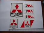 sticker Mitsubishi motors divers logo origineel japan auto, Verzamelen, Stickers, Verzenden