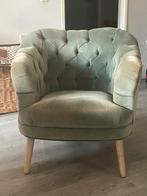 Fauteuil Colmore groen, Ophalen, Klassiek, 75 tot 100 cm, Zo goed als nieuw