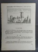 Gennep, de stadt Gennep originele ets A. Rademaker 1725, Ophalen of Verzenden