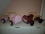 Houten loopwagens / duwkarren - Saar & Noud, Ophalen of Verzenden, Gebruikt, Duw- of Trekspeelgoed