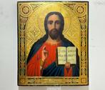 Icoon Christus Pantocrator - Russisch - ca. 1880–1900, Antiek en Kunst, Antiek | Religie, Verzenden