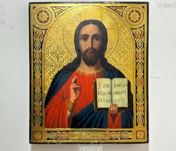 Icoon Christus Pantocrator - Russisch - ca. 1880–1900 beschikbaar voor biedingen