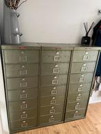 Industriële archief kasten, bestaat uit 3 delen! Bieden kan!, Ophalen, Zo goed als nieuw