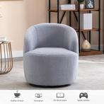 Moderne Draaifauteuil - Stof, Huis en Inrichting, Fauteuils, Info@outdoorhub.eu, Minder dan 75 cm, Nieuw, Stof