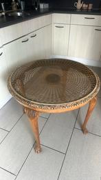 Koffietafel / bijzettafel, Huis en Inrichting, Tafels | Bijzettafels, Rond, Zo goed als nieuw, 75 cm of meer, Ophalen