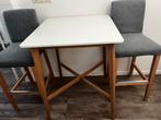 Mooie bar tafel met stoelen, Ophalen, Zo goed als nieuw, Inclusief barstoelen