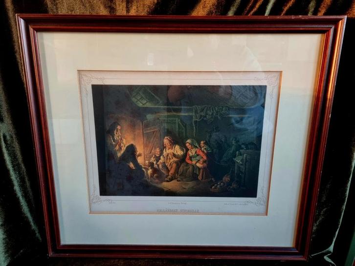 UIT NALATENSCHAP,ZWEEDS LITHOGRAFIE, TEAB, Antiek en Kunst, Kunst | Schilderijen | Klassiek, Ophalen