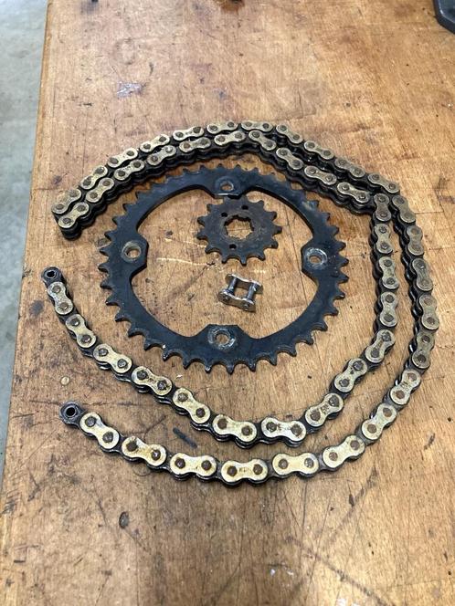 motor crossmotor Quad  O-ring kettng 520 met tandwielen ZGAN, Motoren, Onderdelen | Merk-onafhankelijk, Gebruikt, Ophalen of Verzenden
