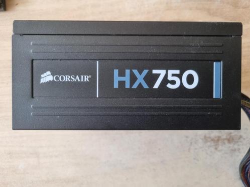 Te koop voeding Corsair HX 750 / 750 Watt Modulair, Computers en Software, Interne voedingen, Zo goed als nieuw, Ophalen