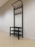 Mooie zwarte staande kapstok met schoenenrek, Huis en Inrichting, Woonaccessoires | Kapstokken, Ophalen, Zo goed als nieuw, Metaal