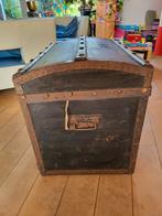 Oude kist van zadelmakerij W.P. Loomans Breda, Minder dan 50 cm, Minder dan 50 cm, Gebruikt, Ophalen of Verzenden