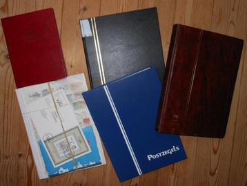 HEEL VEEL MOOIE POSTZEGELS; 4 STOCKBOEKEN GEEN NEDERLAND beschikbaar voor biedingen