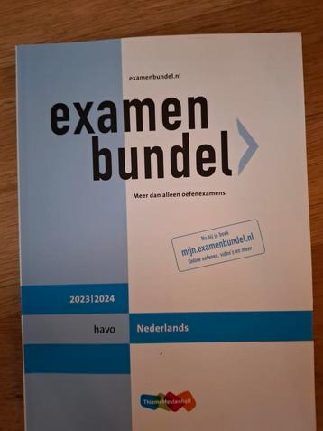 Examenbundel Nederlands HAVO 2023/2024 beschikbaar voor biedingen