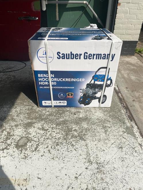 ‼️NIEUW in Doos Sauber Germany Benzine Hogedrukreiniger ‼️, Tuin en Terras, Hogedrukreinigers, Zo goed als nieuw, Benzine, Met regelbare waterdruk