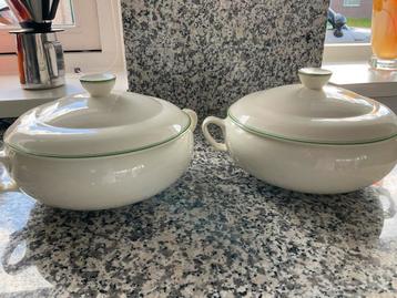 2 Antieke schalen. SERVIES. Petrus Regout Maastricht. beschikbaar voor biedingen