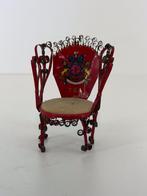 Vintage miniatuurstoeltje van theeblik, Ophalen of Verzenden, Zo goed als nieuw, Overige